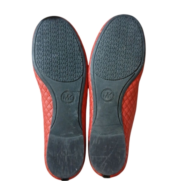 Michael Kors Red Quilted Ballet Flats Women's size 6 - Picture 8 of 13